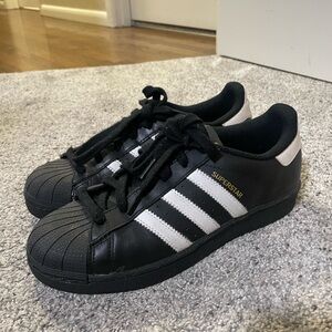 Adidas Superstar Black and White Sneakers
